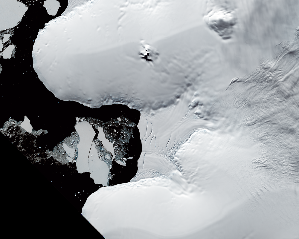 Feb. 27, 2015, Landsat 8 (path/row 219/111) — Verdi Ice Shelf, Antarctica
