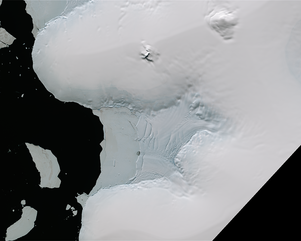 Jan. 11, 2016, Landsat 8 (path/row 221/110) — Verdi Ice Shelf, Antarctica