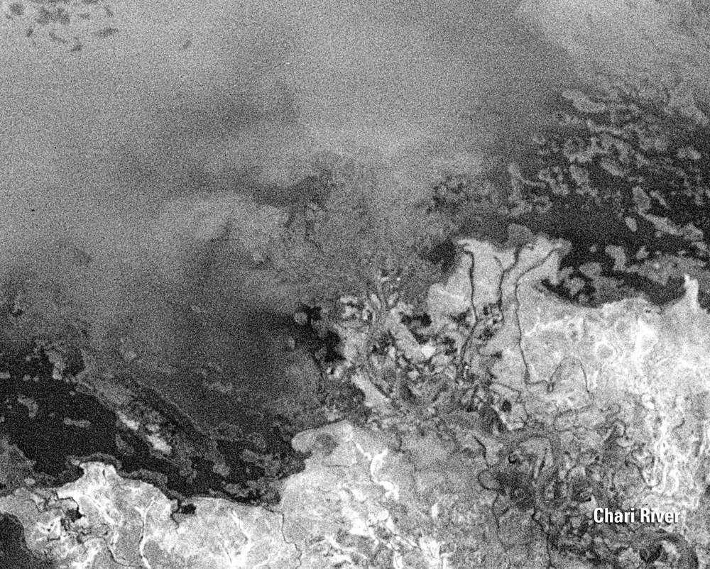 Oct. 31, 1963, Argon satellite photograph — Chari River Delta, Lake Chad