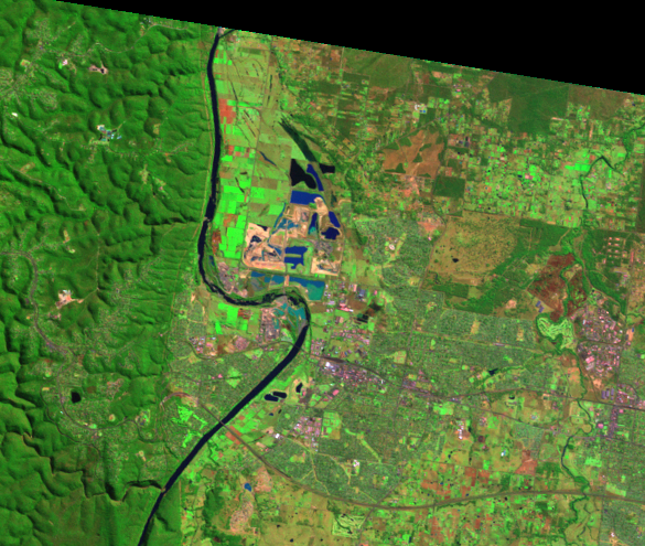 Sept. 6, 1991, Landsat 5 (path/row 89/84) — Penrith Lakes, Sydney, Australia