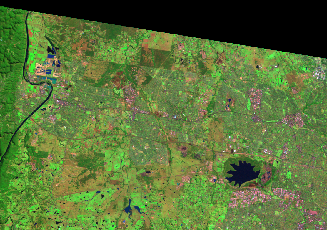 Sept. 6, 1991, Landsat 5 (path/row 89/84) — western Sydney, Australia