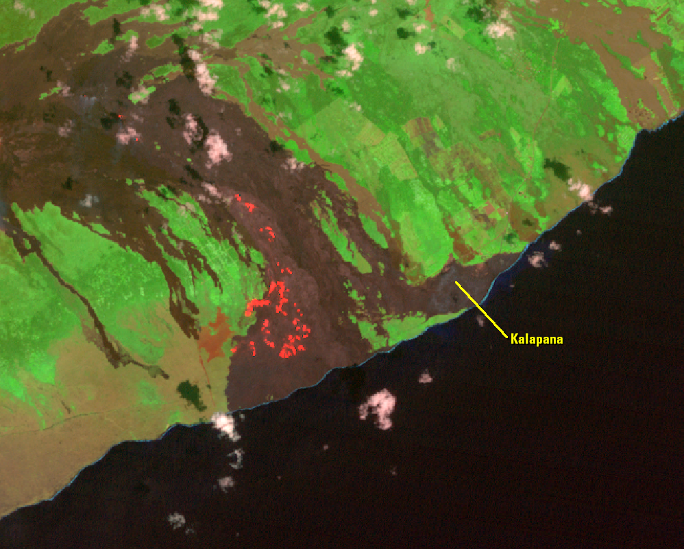 Oct. 11, 1991, Landsat 5 (path/row 62/47) — Kalapana, HI, USA