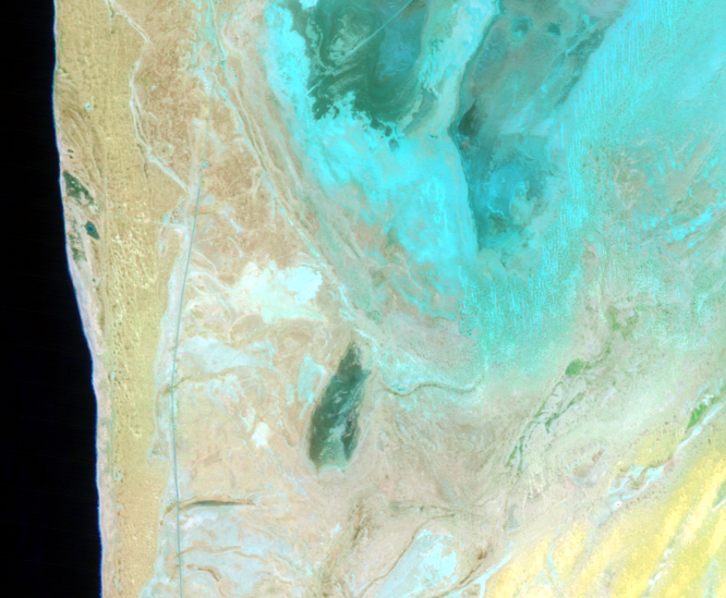 Oct. 12, 2011, Landsat 5 (path/row 205/47) — Nouakchott-Oumtounsy Airport, Mauritania