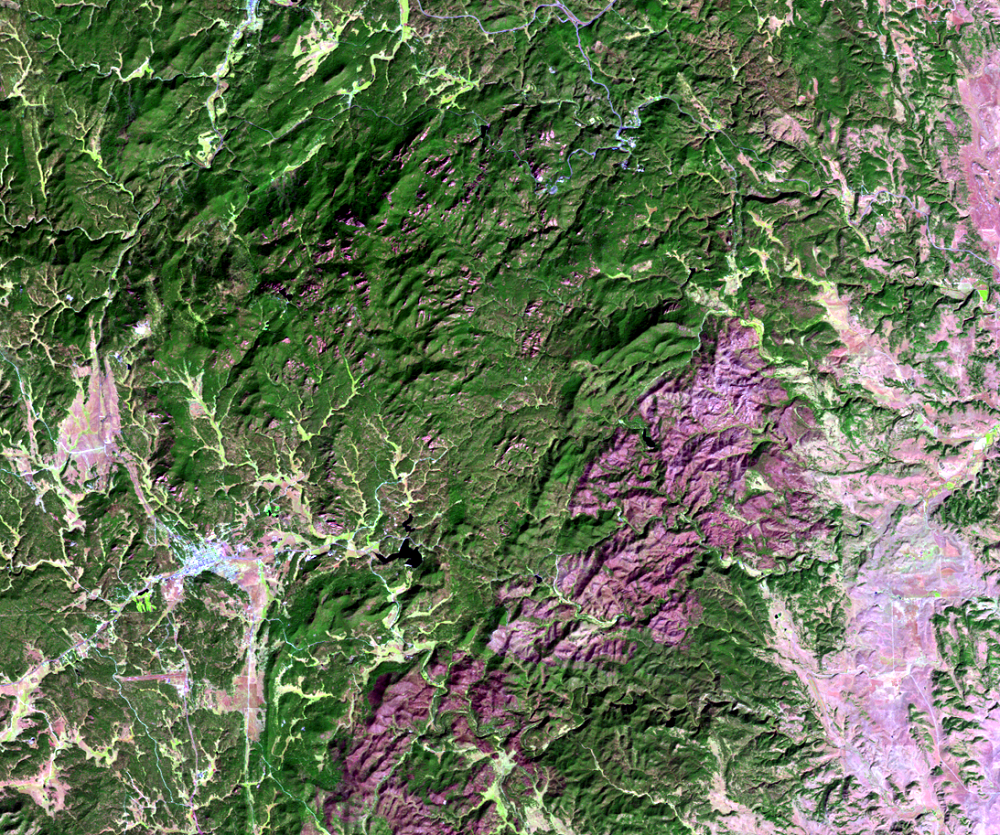 Oct. 2, 1992, Landsat 5 (path/row 33/30) — Black Hills, SD, USA
