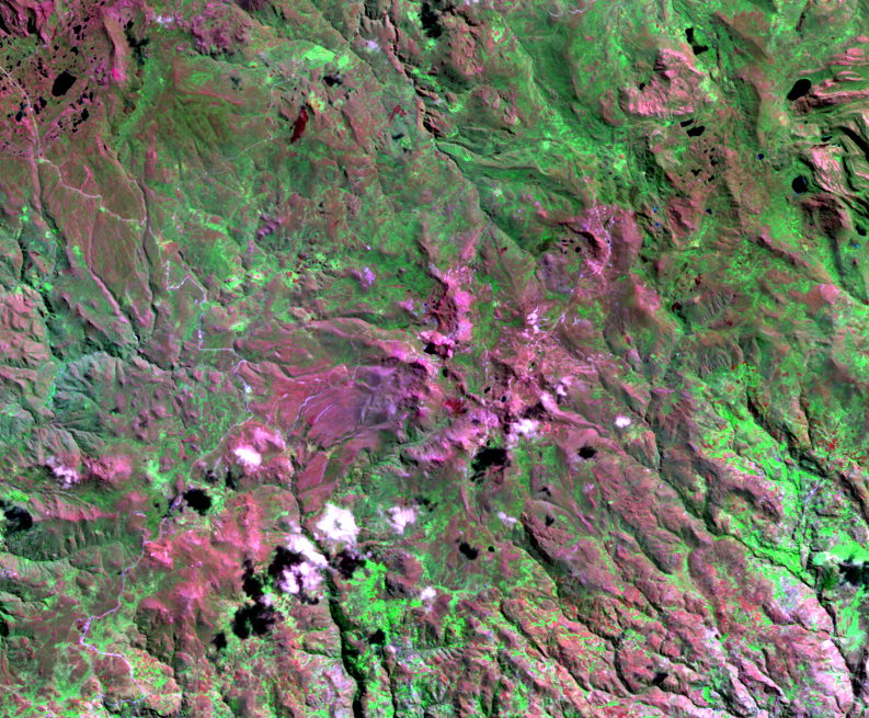June 23, 1987, Landsat 5 (path/row 9/65) — Yanacocha Mine, Peru