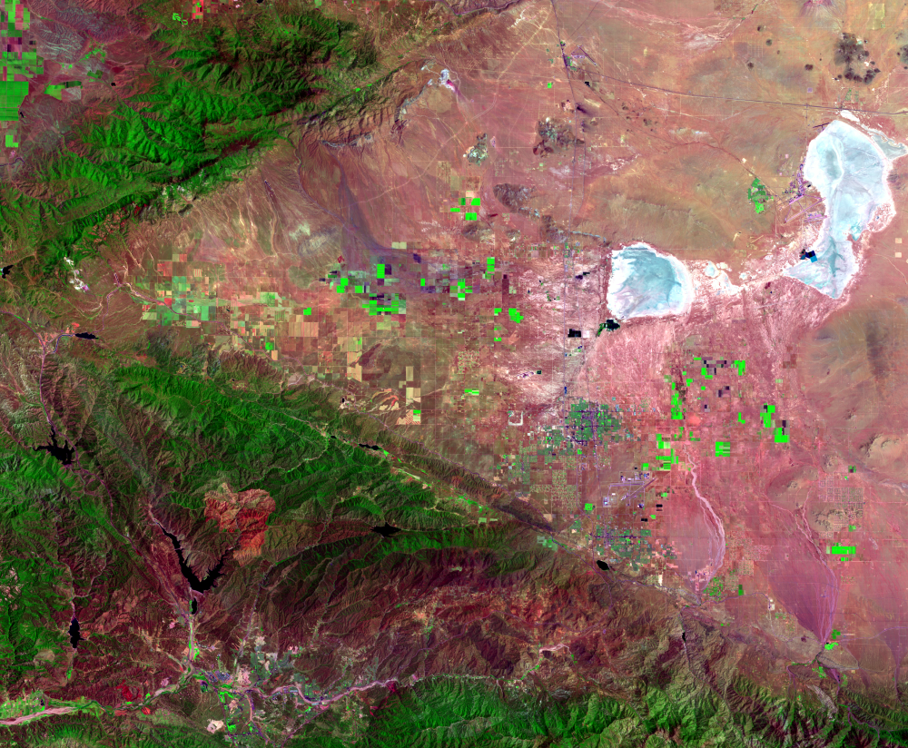 June 9, 1988, Landsat 5 (path/row 41/36) — Antelope Valley, California, USA
