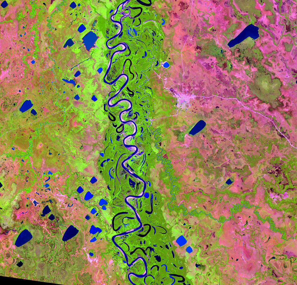 Aug. 11, 1984, Landsat 5 (path/row 232/70) — Mamoré River, Bolivia