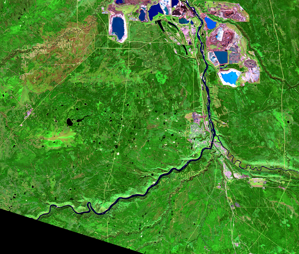 Sep. 28, 2014, Landsat 8 (path/row 42/20) — Fort McMurray Fire of 2016