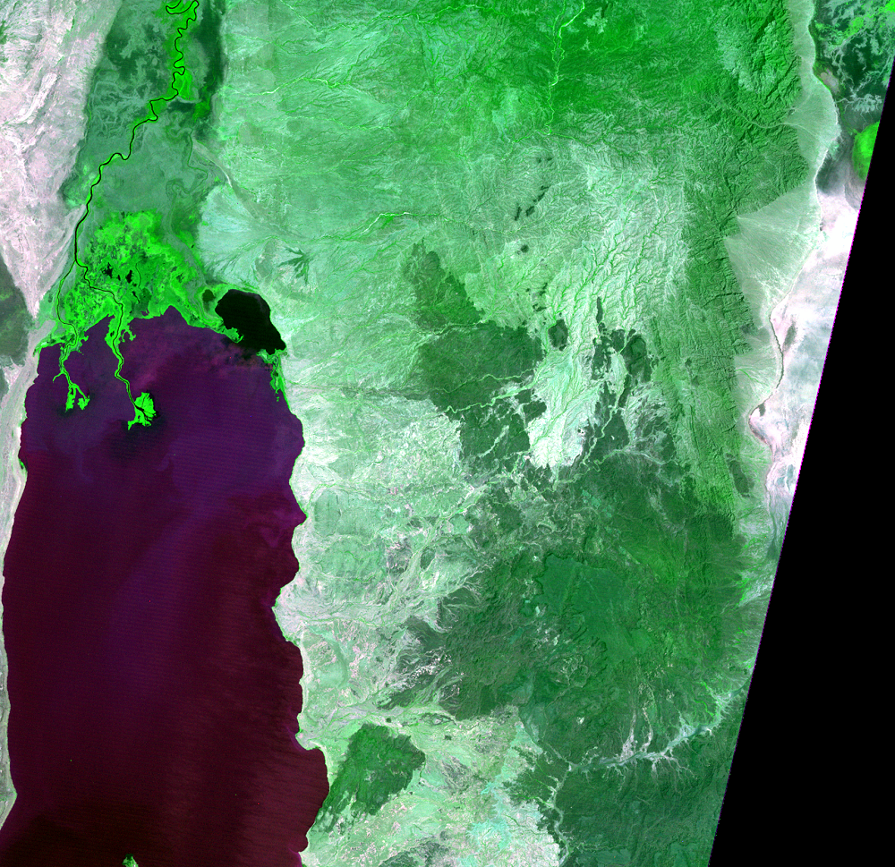 Feb. 1, 1973, Landsat 1 (path/row 182/57)—Lake Turkana, Kenya and Ethiopia