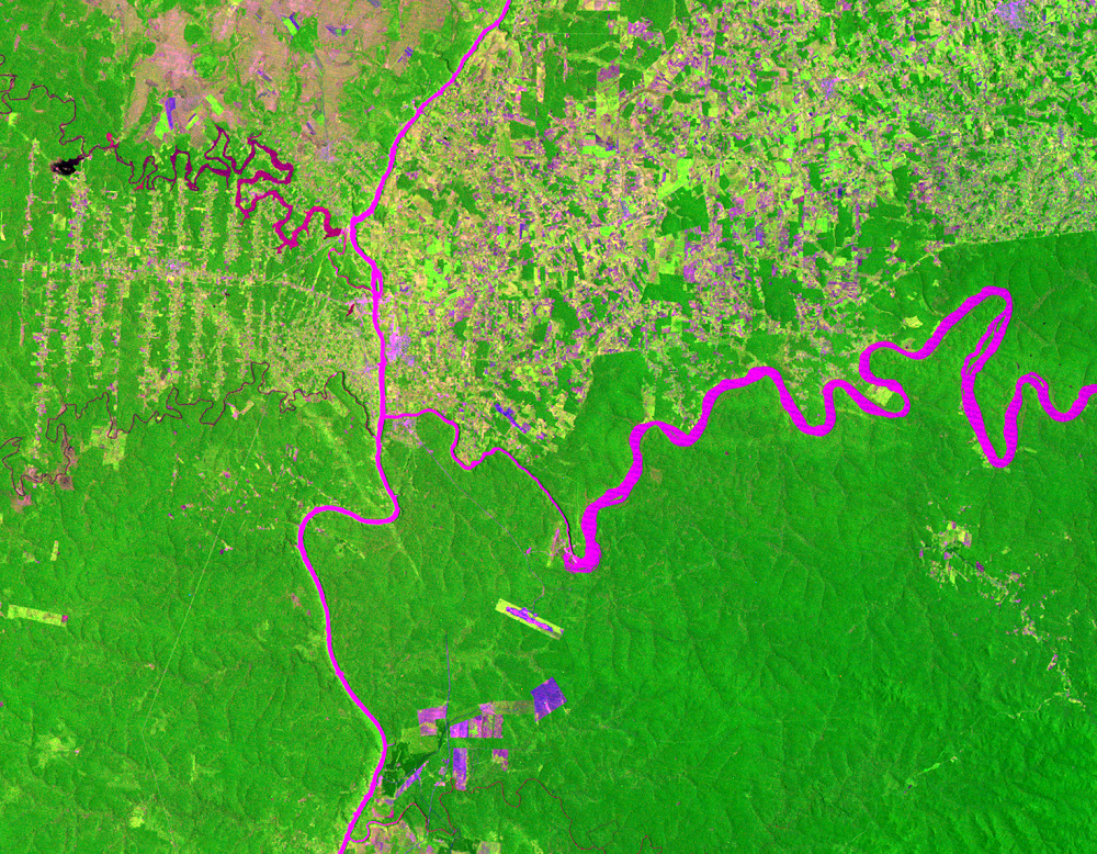 Feb. 23, 1973, Landsat 1 (path/row 240/78) — Iguazú National Park, South America