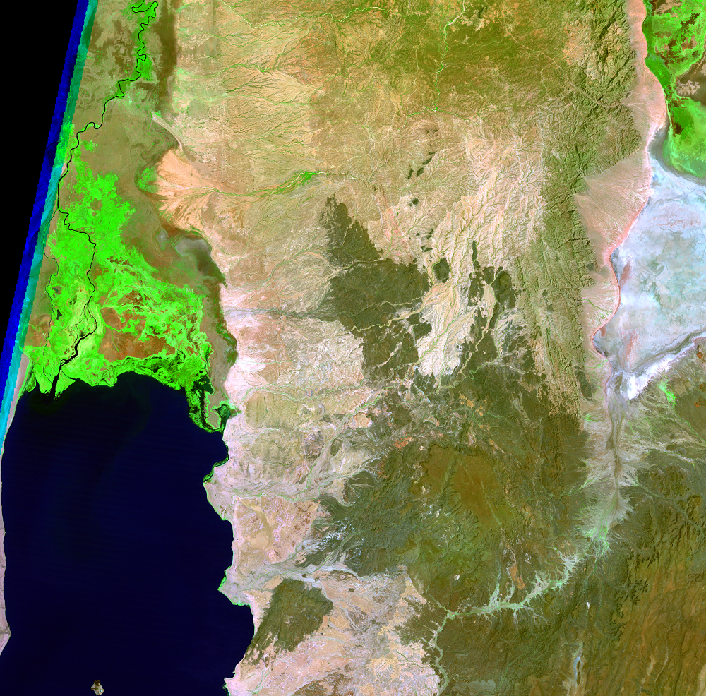 Feb. 6, 1995, Landsat 5 (path/row 169/57)—Lake Turkana, Kenya and Ethiopia