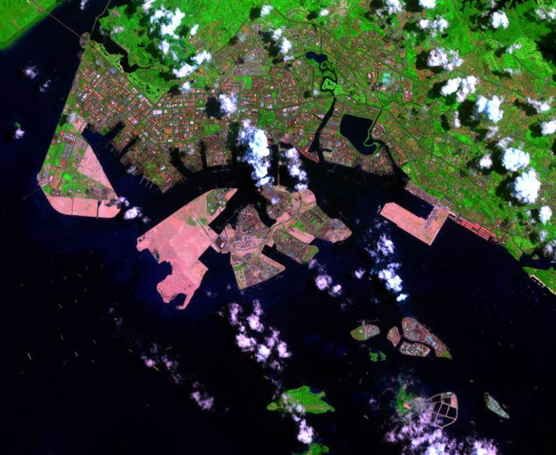 Sept. 3, 2000, Landsat 7 (path/row 125/59) — Jurong, Singapore