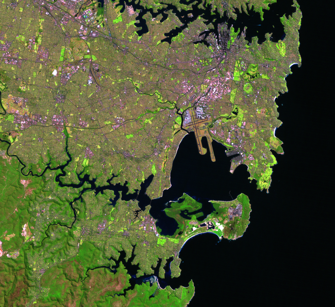 Sept. 12, 2002, Landsat 7 (path/row 89/84) — Botany Bay, Sydney, Australia