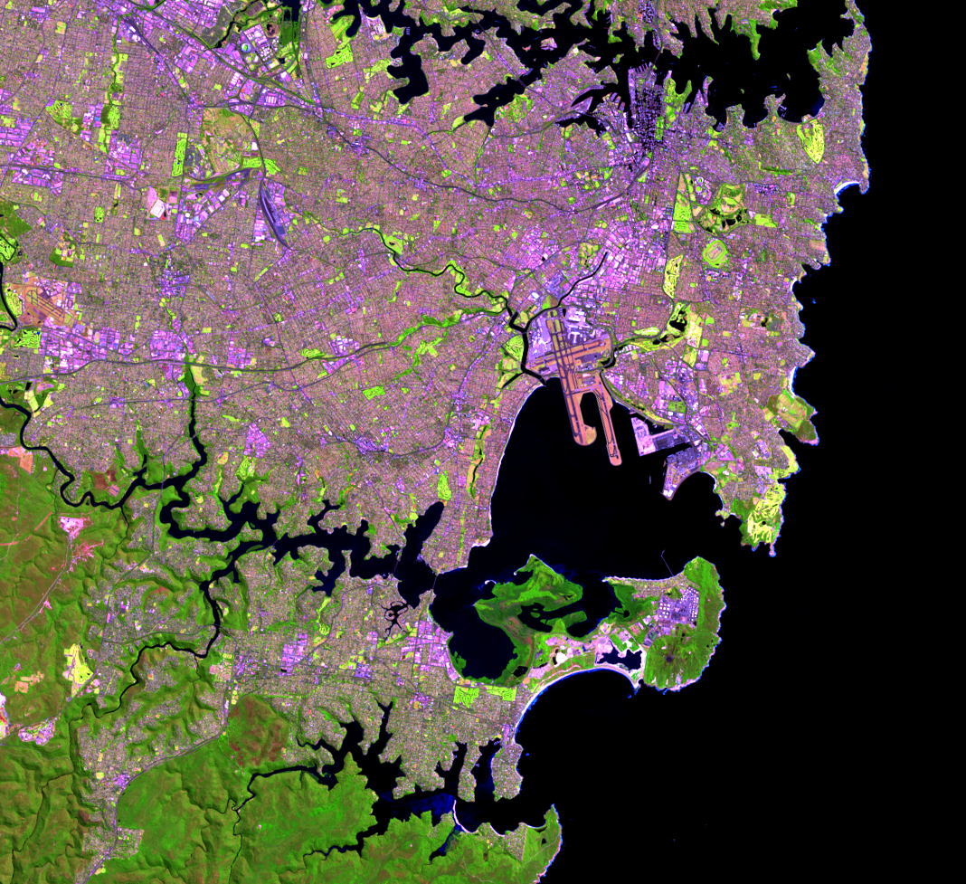 Sept. 18, 2013, Landsat 8 (path/row 89/84) — Botany Bay, Sydney, Australia
