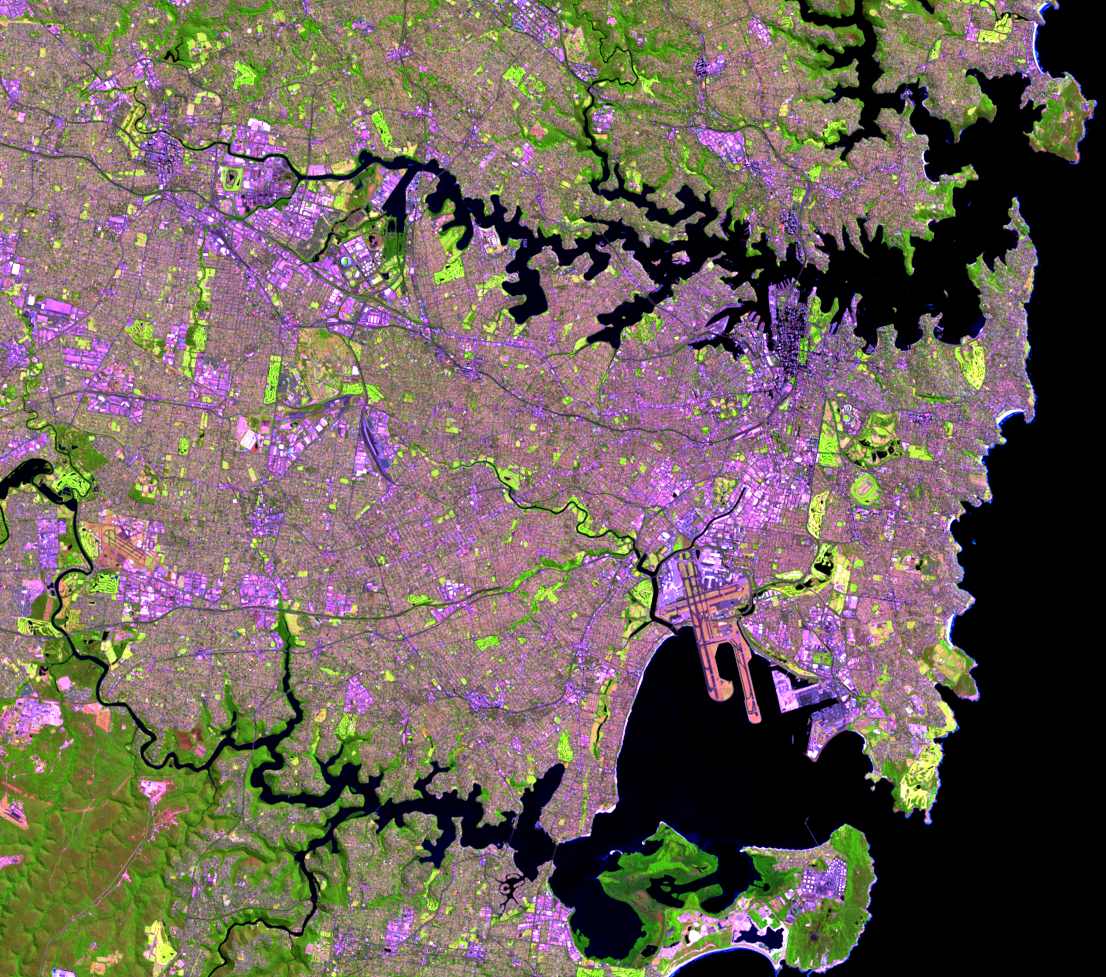 Sept. 18, 2013, Landsat 8 (path/row 89/84) — harbours of Sydney, Australia