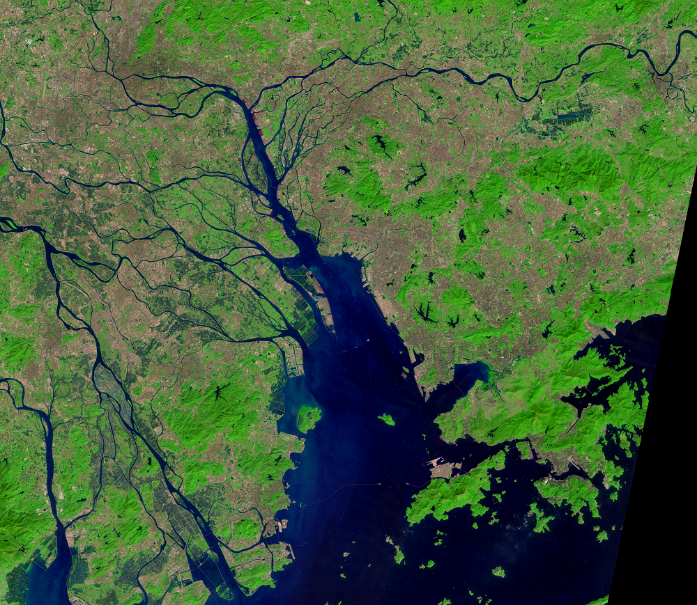 Nov. 14, 2019, Landsat 8 (path/row 122/44) — Pearl River Delta, China