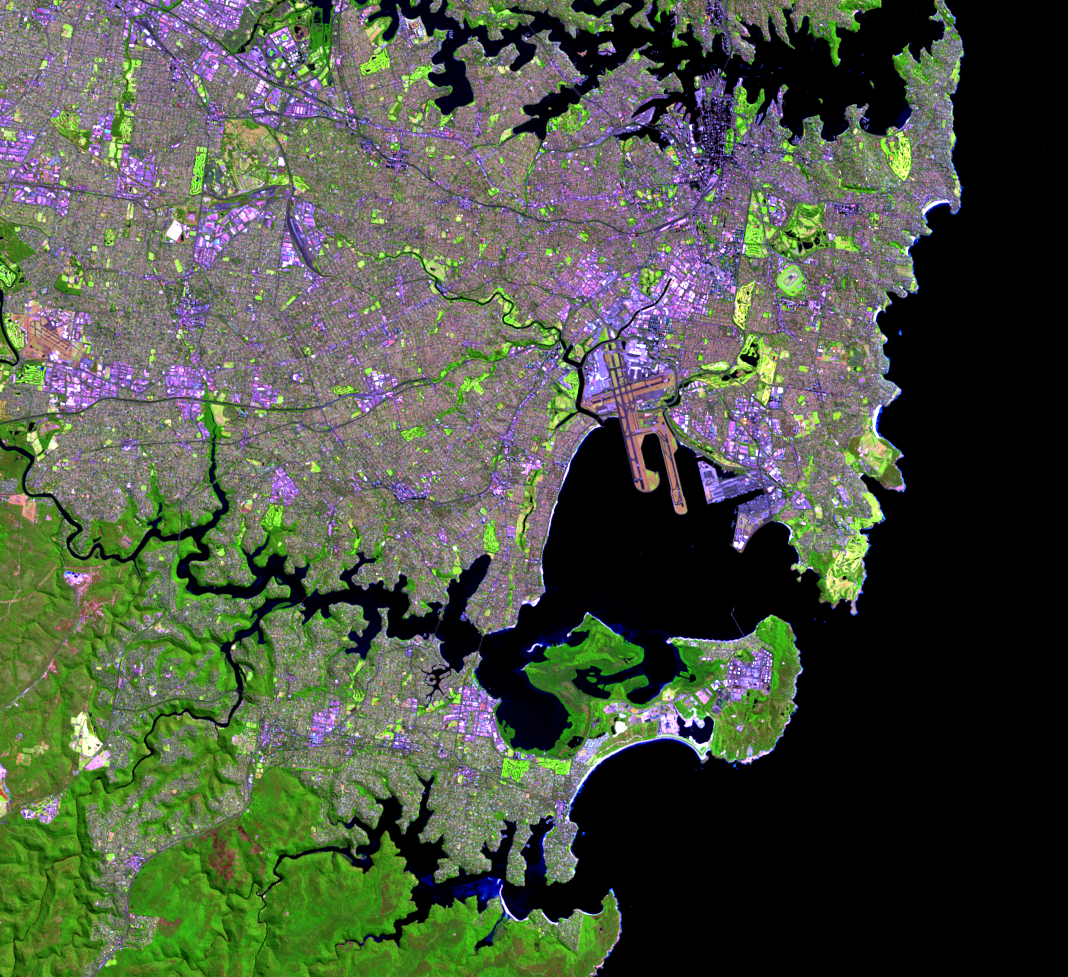 Sept. 3, 2019, Landsat 8 (path/row 89/84) — Botany Bay, Sydney, Australia