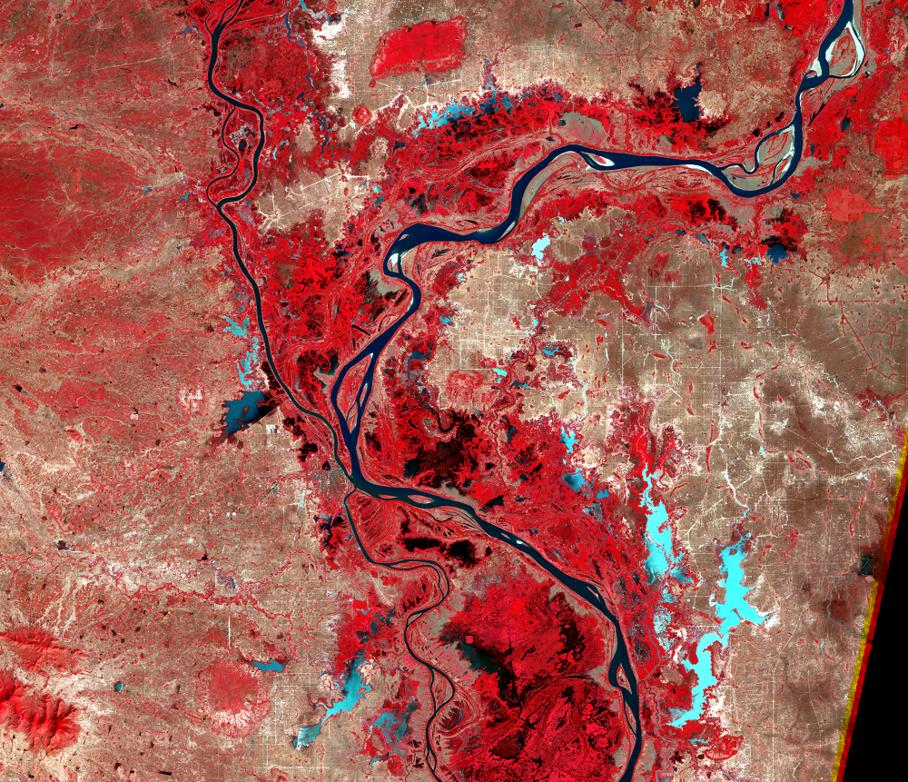 Jan. 7, 1989, Landsat 5 (path/row 126/52) — Phnom Penh, Cambodia