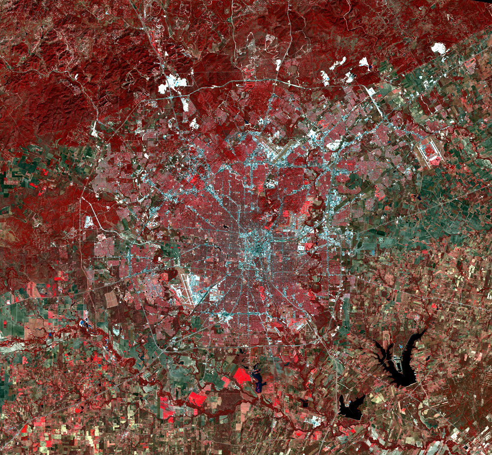 Nov. 12, 1987, Landsat 5, (path/row 27/40) — San Antonio, TX, USA