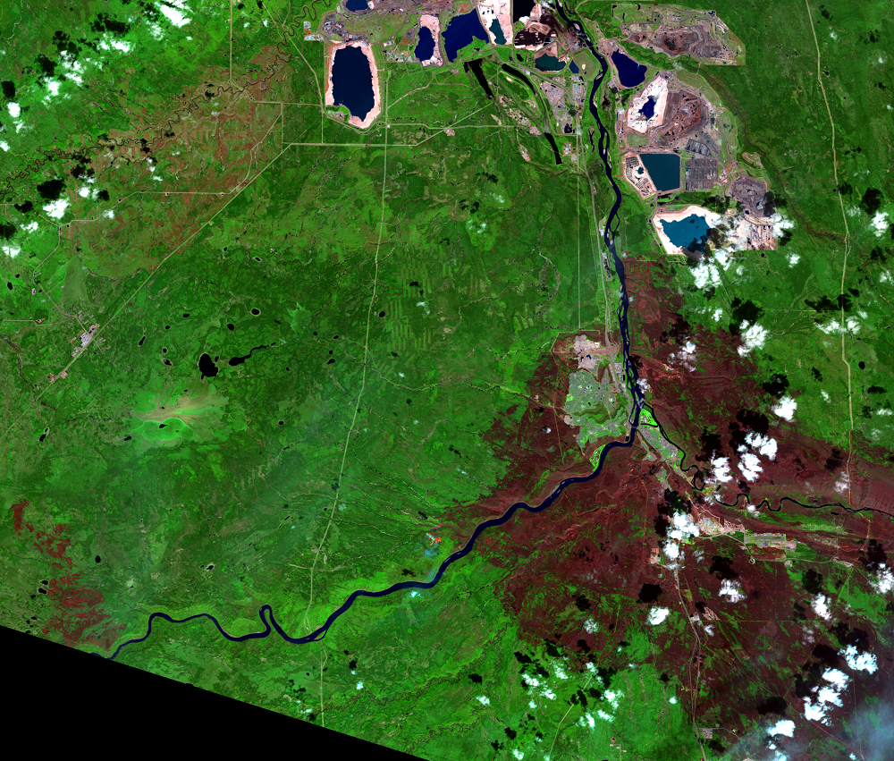 May 12, 2016, Landsat 8 (path/row 42/20) — Fort McMurray Fire of 2016
