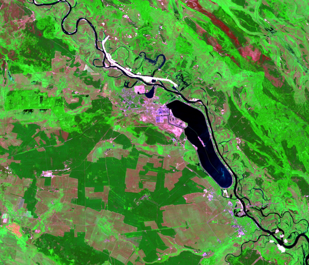 July 26, 1992, Landsat 4 (path/row 182/24) — Chernobyl, Ukraine