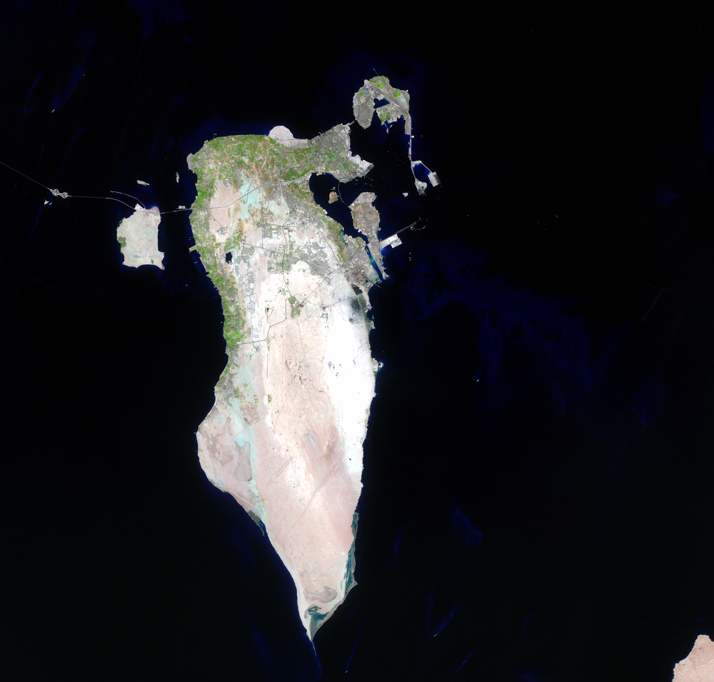 Aug. 1, 1987, Landsat 5 (path/row 163/42) — Bahrain