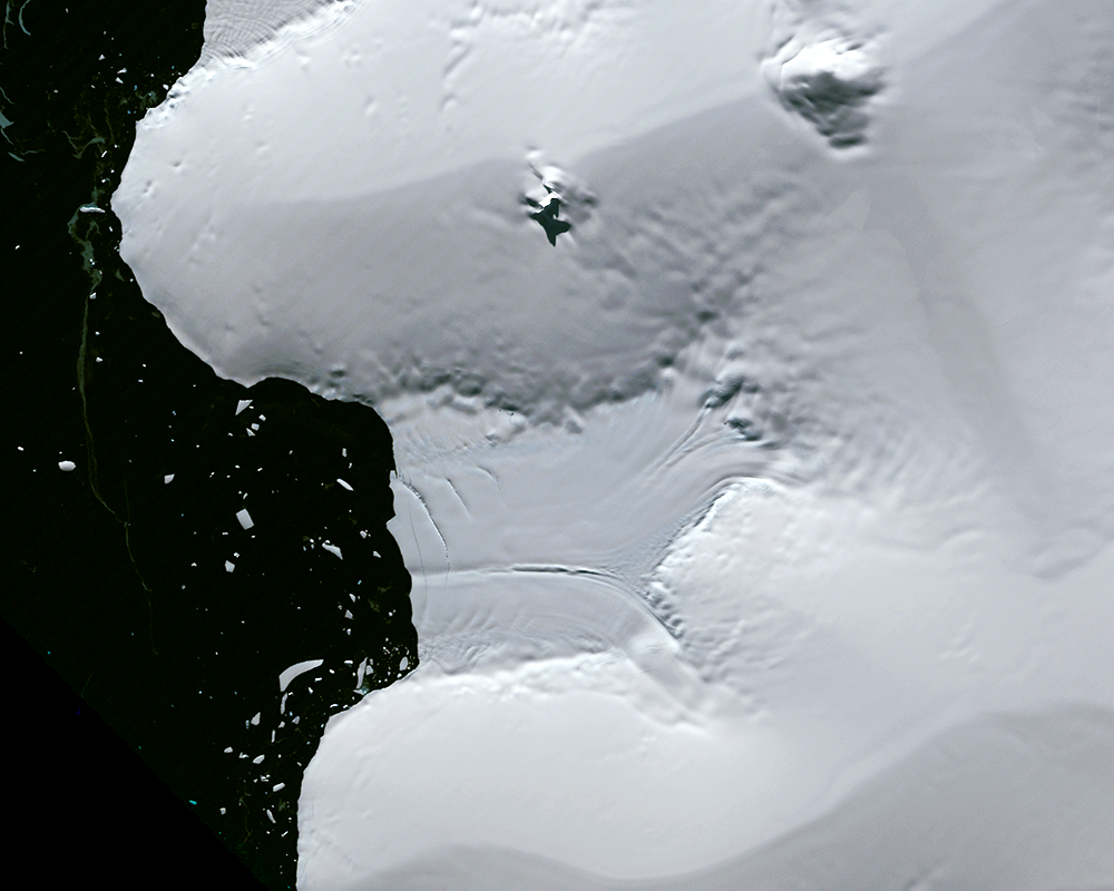 Mar. 15, 1989, Landsat 4 (path/row 219/111) — Verdi Ice Shelf, Antarctica