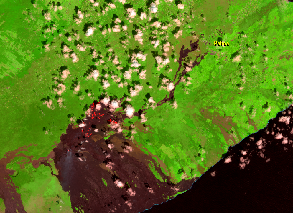 Oct. 13, 2015, Landsat 8 (path/row 62/47) — Pāhoa, HI, USA