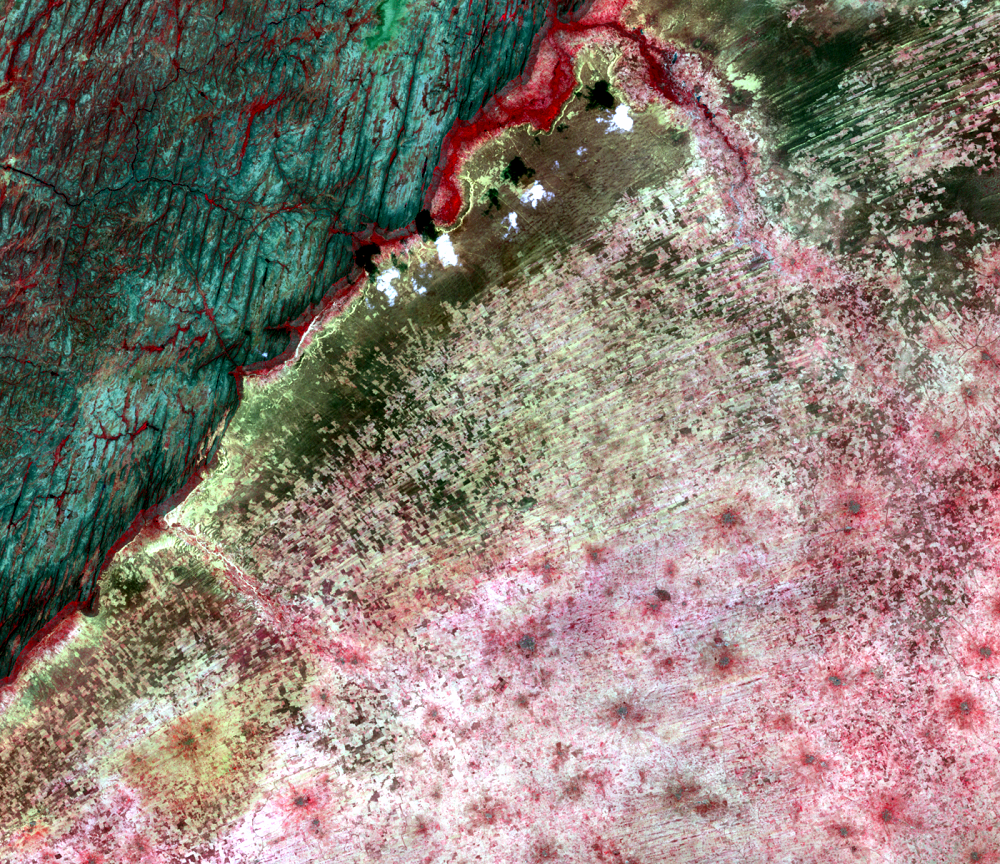 Oct. 20, 1999, Landsat 7 (path/row 196/50) — Cropland in the Seno Plain, Mali