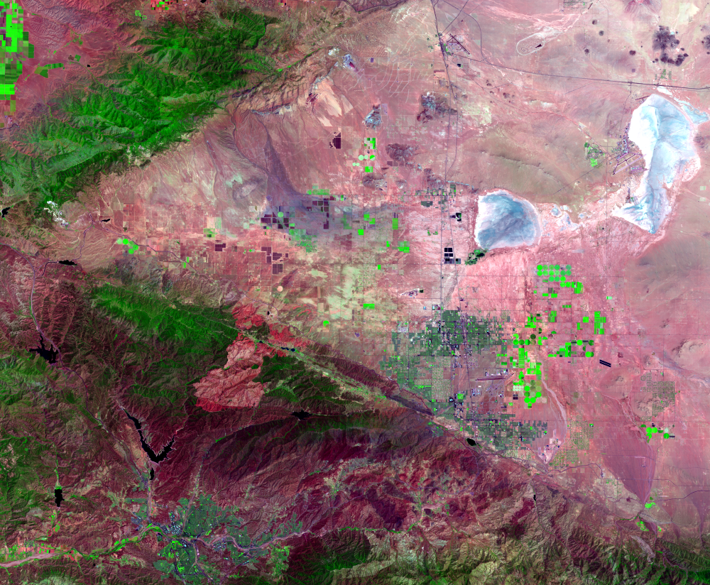 June 17, 2014, Landsat 8 (path/row 41/36) — Antelope Valley, California, USA