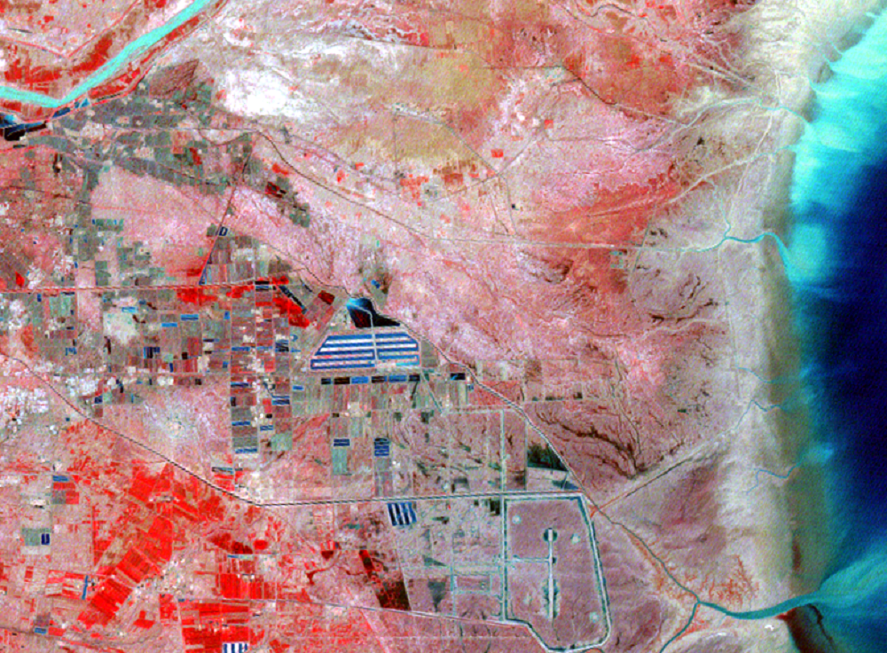 June 7, 1984, Landsat 2 (path/row 121/34) — Dongying, China