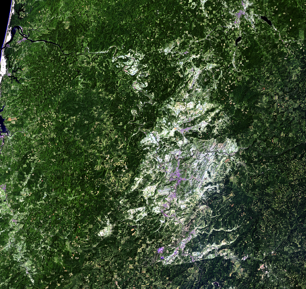 July 31, 1994, Landsat 5 (path/row 46/30) — logging patterns, OR, USA