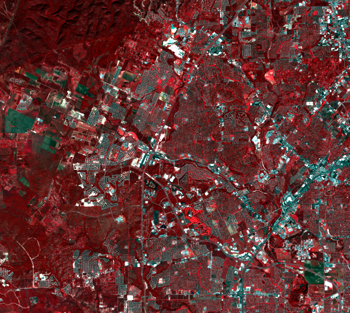 Nov. 3, 2013, Landsat 8, (path/row 27/40) — western San Antonio, TX, USA