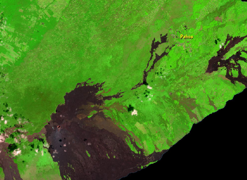 Feb. 26, 2019, Landsat 8 (path/row 62/47) — Pāhoa, HI, USA