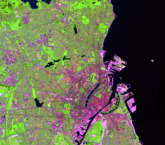 June 21, 1998, Landsat 5 (path/row 194/21) — Nordhavn, Copenhagen, Denmark