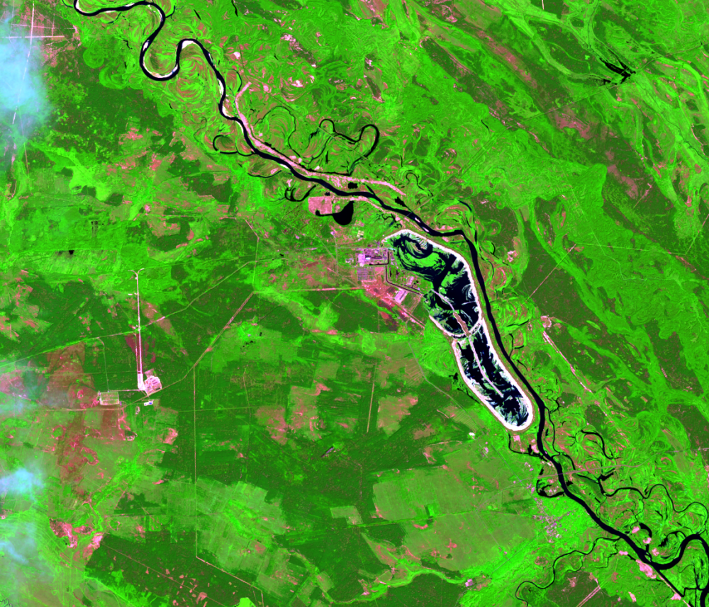 Aug. 11, 2018, Landsat 8 (path/row 182/24) — Chernobyl, Ukraine