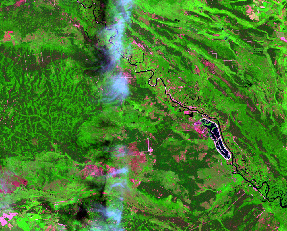 Aug. 11, 2018, Landsat 8 (path/row 182/24) — Chernobyl, Ukraine