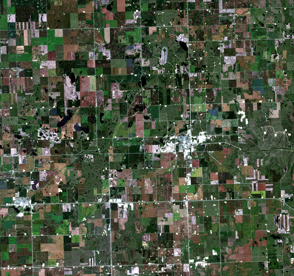 Aug. 16, 2013, Landsat 8 (path/row 34/26) — Tioga, North Dakota, USA