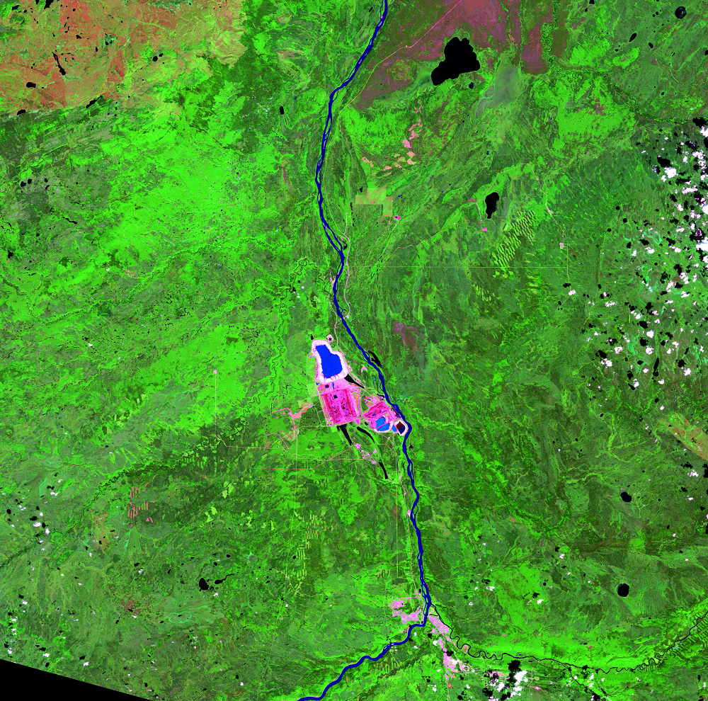 Aug. 6, 1989, Landsat 5 (path/row 42/20) — Athabasca Oil Sands, Alberta, Canada