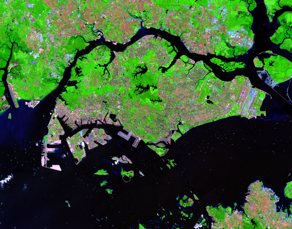 May 24, 2018, Landsat 8 (path/row 125/59) — Singapore