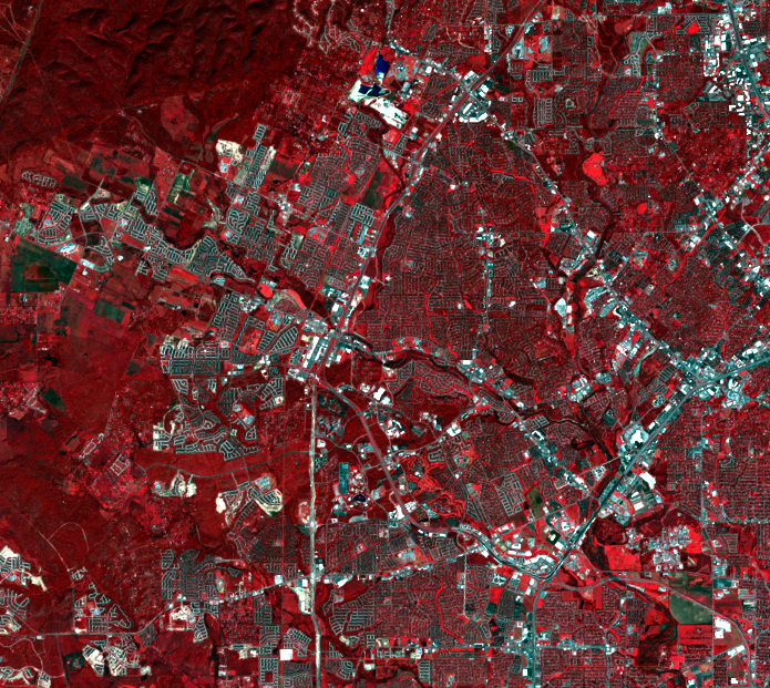Nov. 1, 2018, Landsat 8, (path/row 27/40) — western San Antonio, TX, USA