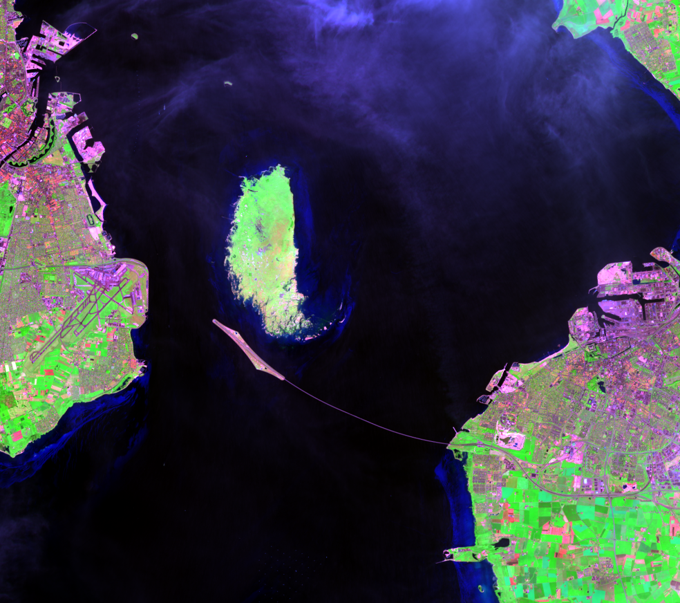 June 17, 2014, Landsat 8 (path/row 194/21) — Øresund Link, Copenhagen, Denmark