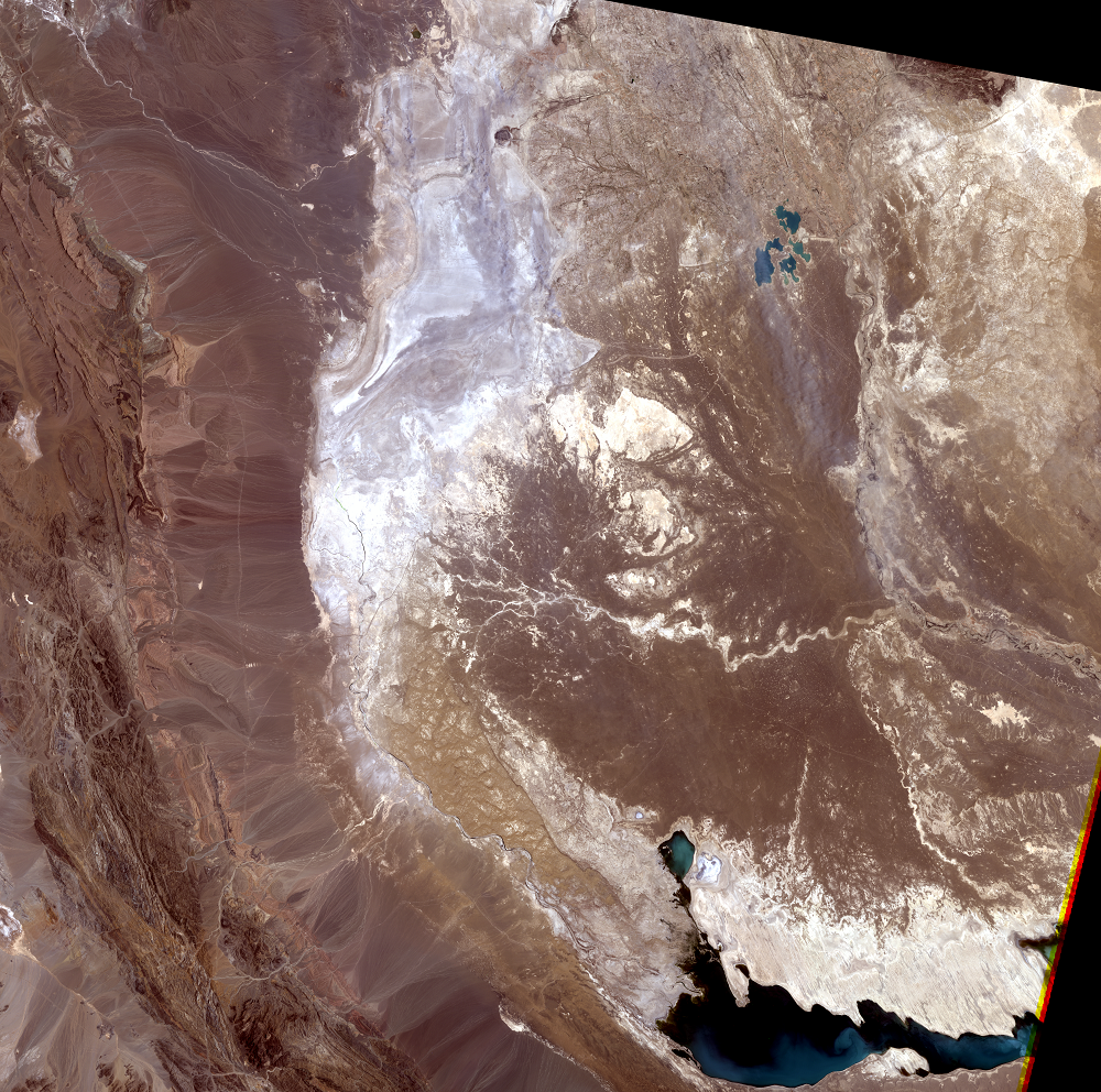 June 7, 2000, Landsat 5 (path/row 157/39) — Lake Hamoun, Iran and Afghanistan
