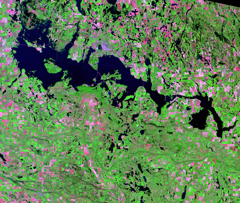 Sep. 7, 2011, Landsat 5 (path/row 31/27) — Devils Lake, North Dakota, USA