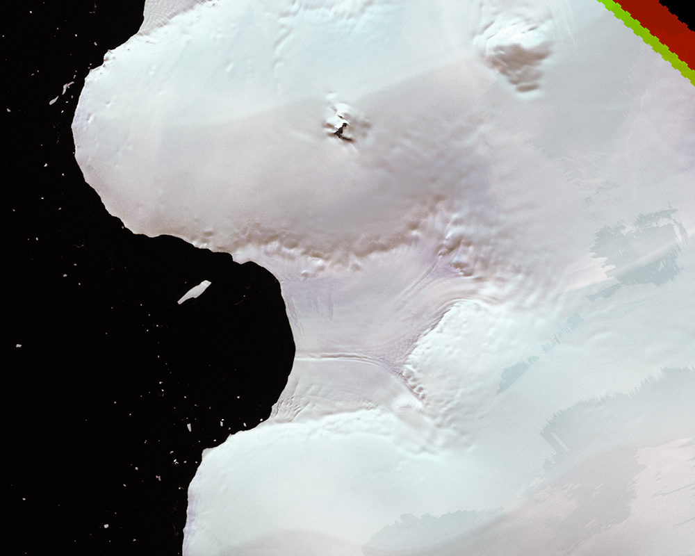 Feb. 15, 2000, Landsat 7 (path/row 222/110) — Verdi Ice Shelf, Antarctica