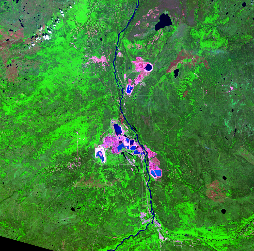 June 28, 2004, Landsat 5 (path/row 42/20) — Athabasca Oil Sands, Alberta, Canada