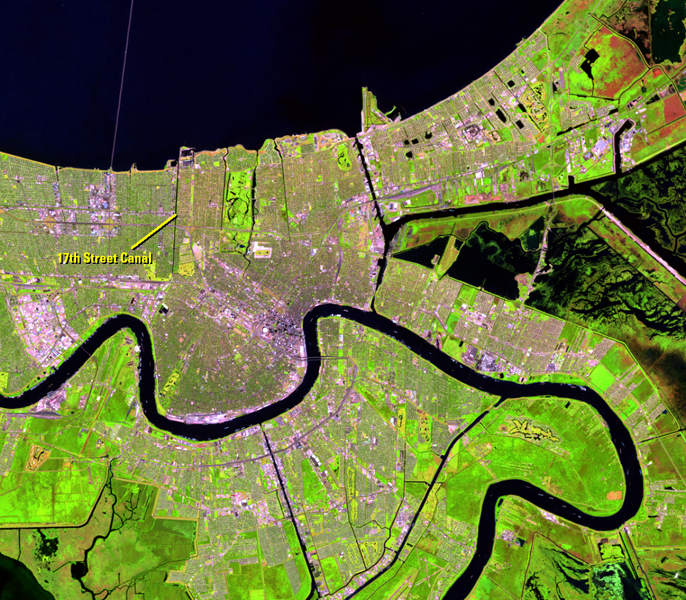 Sep. 26, 2006, Landsat 5 (path/row 22/39) — New Orleans, Louisiana, USA
