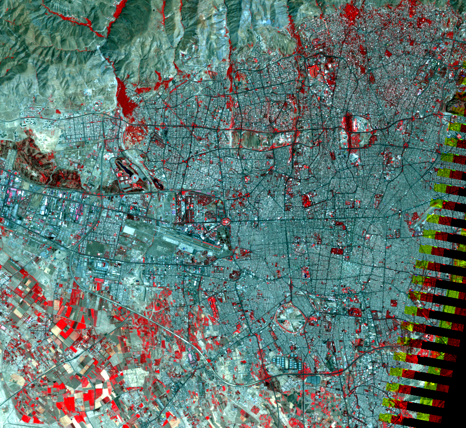 Aug. 1, 2011, Landsat 5 (path/row 165/35) — Tehran, Iran