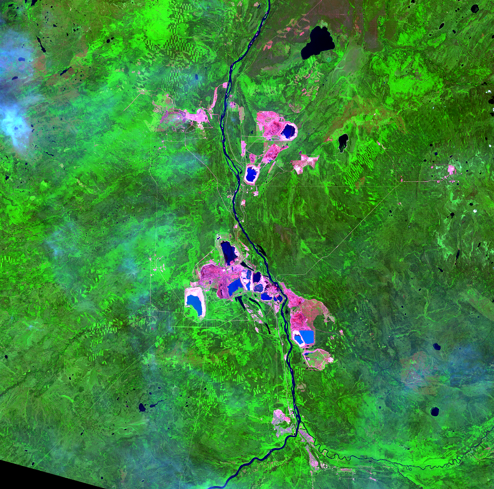 July 4, 2006, Landsat 5 (path/row 42/20) — Athabasca Oil Sands, Alberta, Canada