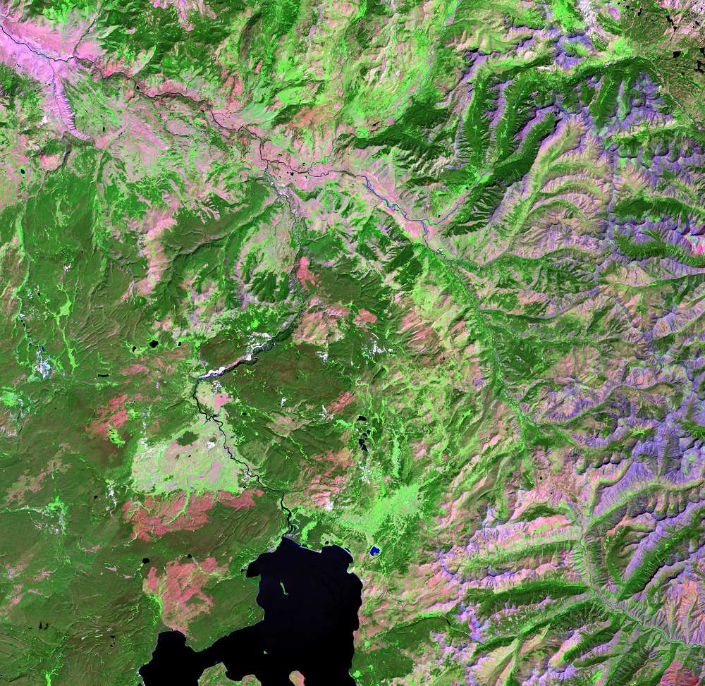 Aug. 15, 2020, Landsat 5 (path/row 38/29) — Yellowstone National Park, USA